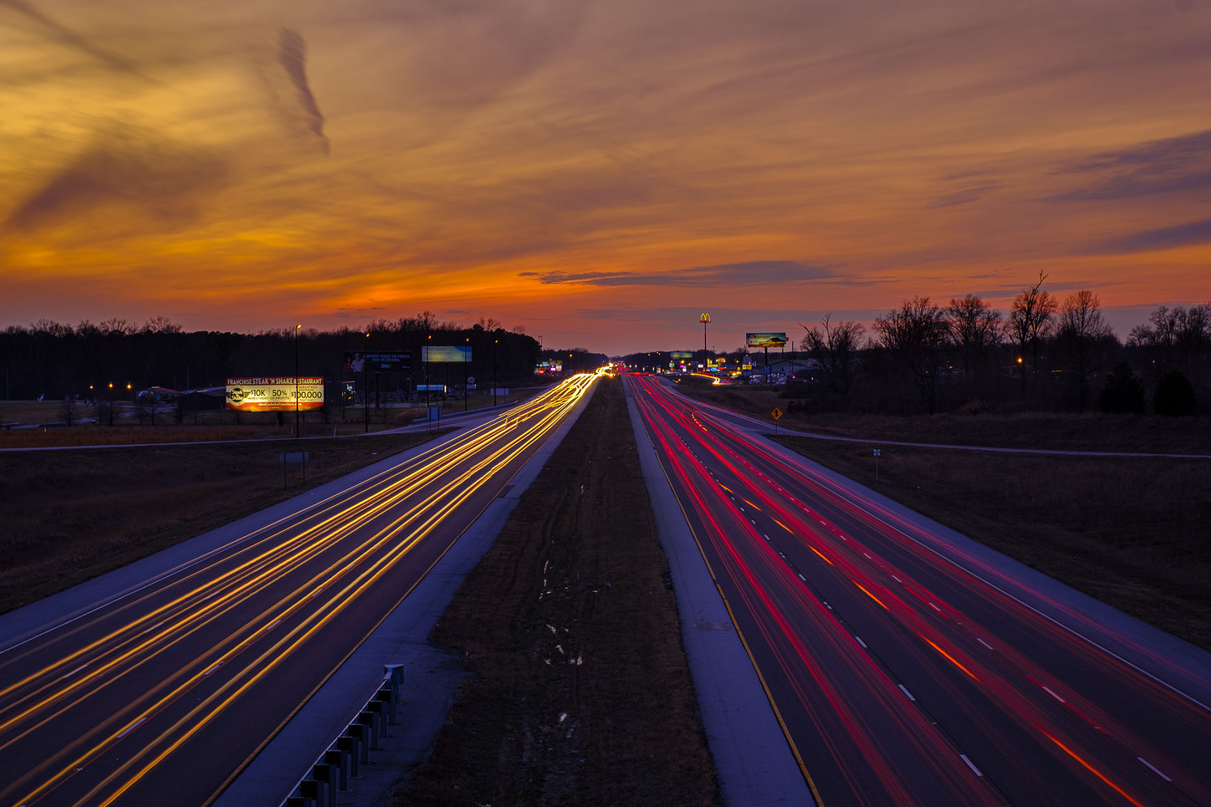 Traveling at sunset (copy)